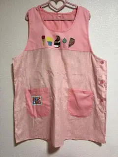 セール　新品　大きいサイズ　はらぺこあおむし　おかし　エプロン　L-2L