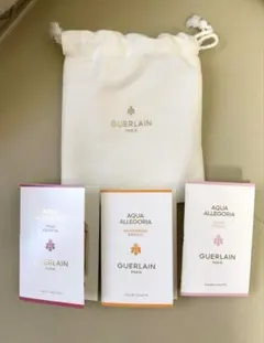 新品未使用）ゲラン アクアアレゴリア　 香水サンプルセット　巾着つき