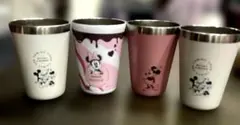 Disneyディズニーミッキー&ミニーマウス　ステンレスタンブラー4本まとめ売り