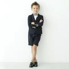 Smoothy セットアップスーツ (120cm)ワイシャツ・蝶ネクタイ付き