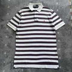 希少 Polo by Ralph Lauren ストライプ ポロシャツ 古着