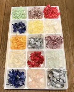 30 まころんのお花畑で咲いた紫陽花アナベルを華やかに染め加工した花びらたち‼️