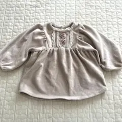 teteatete バースデイ チュニック 刺繍コーデュロイ