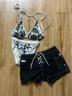 ロコブティック ビキニ＋ショートパンツセット S