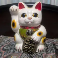超希少】ラスト1点 穴山文香 三寸招き猫 SUIYO 桐箱・座布団付き