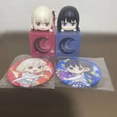 リコリスリコイルひっかけフィギュア　錦木千束、井ノ上たきな　缶バッジ2種