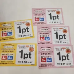すかいらーくグループ　アンパンマンクラブ　ポイントカード 5枚のサムネイル
