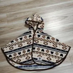 DOUBLE-B フリースポンチョ