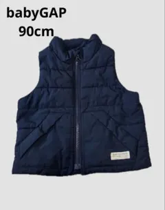 【翌日発送】babyGAP キルティングベビーベスト 中綿ベスト ネイビー 90