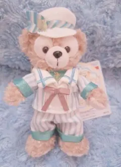 ディズニーシー ファインドユアビューティフルブルー　ダッフィー　ぬいぐるみバッジ