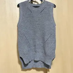 Emsexcite エムズエキサイト ニットベスト　グレー　M