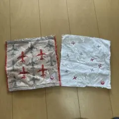 新品JAL 日本航空 ミニタオル 2枚セット 飛行機柄のサムネイル