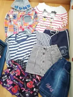 120 セット　アナップ　メゾピアノ　ラブレボ　h&m  スカート　シャツ