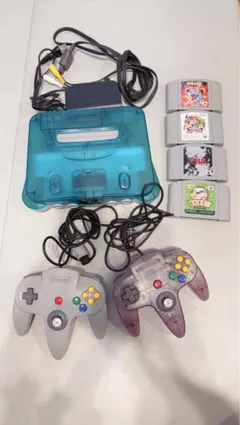 NINTENDO64 本体 コントローラー2個 ゲーム4本付き