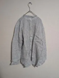 ユニクロストライプ ボタンアップシャツ　Lサイズ