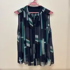 Ballseyシフォン素材 ノースリーブシャツ