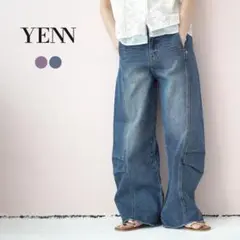 36 新品 入手困難 YENN ニータックデニムパンツ デニムのサムネイル