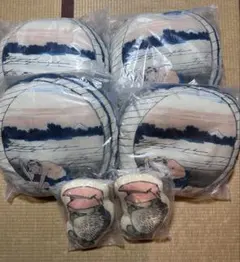 一番くじ　葛飾北斎　クッション　6個　まとめて　日本画　尾州不二見原