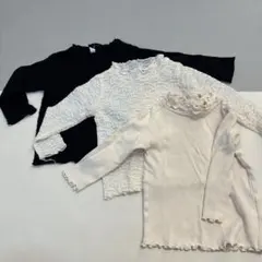 薄手長袖トップス3枚セット　ベビー80