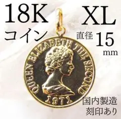 ◇未使用保管品◇K18 18金 オニキス ペンダントトップ エリザベス女王
