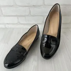 美品　BEAUTY & YOUTH パテントレザー ローファー ブラック 38