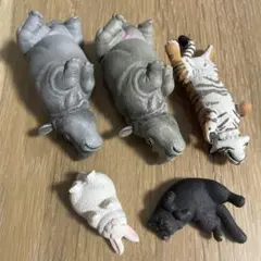 ガチャ　zoozoozoo のんきだ寝　5つセット