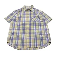 90s old stussy USA製 半袖 チェックシャツ M 紺タグ y2k - メルカリ