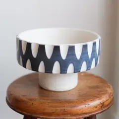 60s-70s vintage Mid-Century プランター 幾何学模様