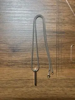シルバー スティック型ペンダント ネックレス