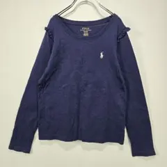 POLO RALPH LAUREN　長袖　Tシャツ　ロンT　フリル　ロゴ