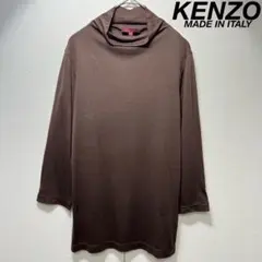希少 美品 KENZO レーヨン ハイネック 五分袖 ニット シャツ y2kのサムネイル