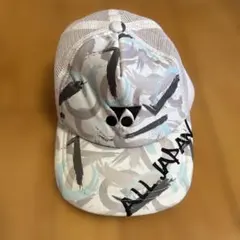 テニス⭐︎ヨネックス⭐︎ グラフィックプリント入りのキャップ⭐︎ALL JAPAN⭐︎