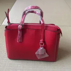 BARCOS レッド ショルダーバッグ