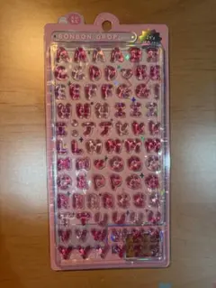 ンボンドロップシール 英文字 アルファベット ローマ字 ピンク正規品