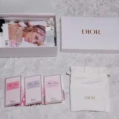 Miss Dior ミニサイズトワレセット 3種 + ポーチ 外箱 フライヤー付