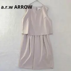 r88【a.r.w ARROW】アロー　ノースリーブワンピース　セパレート風