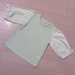 ☆★SHOO・LA・RUE 130cm 五分袖Tシャツ★☆ミントグリーン