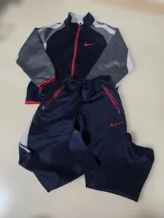 Nike ジャージ上下セット ネイビー/グレー/赤　120 130