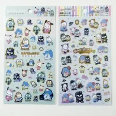 【正規品】サンリオ　箔押しシール　はぴだんぶい　2枚セット