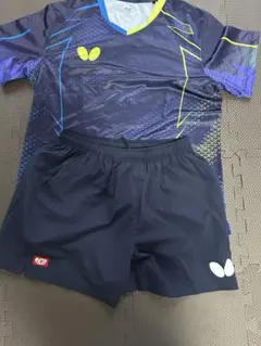 [バタフライ]ユニフォーム 卓球 男女兼用Mサイズ ショートパンツセット