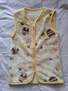 可愛い蜂とクマ柄ベビーベスト 35x50cm