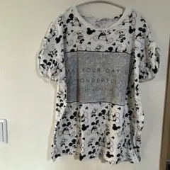 Disney 【16】ミッキーマウス Tシャツ ヴィンテージホワイト