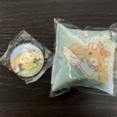 くら寿司 クッションチャーム　缶バッジ　シナモンロール