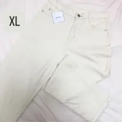 【試着のみ】オフホワイト　ストレッチデニム　XL