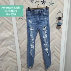 American Eagle Outfitters サイズ36 スキニーダメージのサムネイル