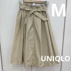 UNIQLOフレアスカート　ミモレ丈軽量カジュアル　綺麗め