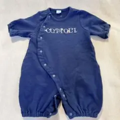 cottoli ネイビー ロンパース