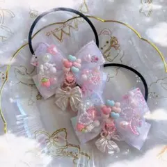 *⑅︎୨୧ヘアゴム✩キッズリボン୨୧⑅︎*