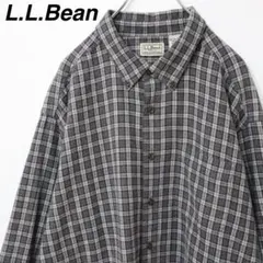 【2XLTサイズ】LLBean BDシャツ タータンチェックシャツ グレイ系