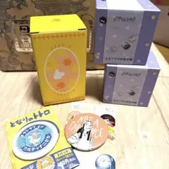 ジブリパークアデリアグラス+ススワタリ金平糖2箱+缶バッジおまけ大倉庫冒険飛行団